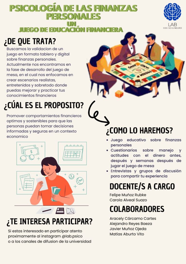 Póster del proyecto Psicología de las Finanzas Personales